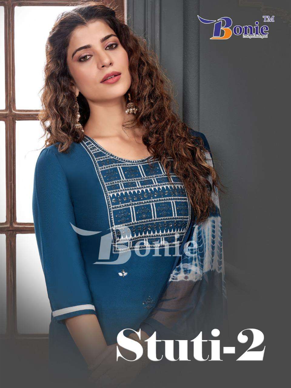 STUTI VOL-2 BY BONIE 2001 TO 2008 SERIES RAYON EMBROIDERY STITCHED DRESSES