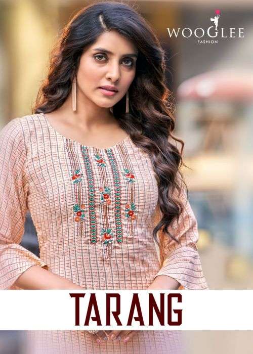 TARANG BY WOOGLEE 6001 TO 6006 SERIES RAYON EMBROIDERY KURTIS