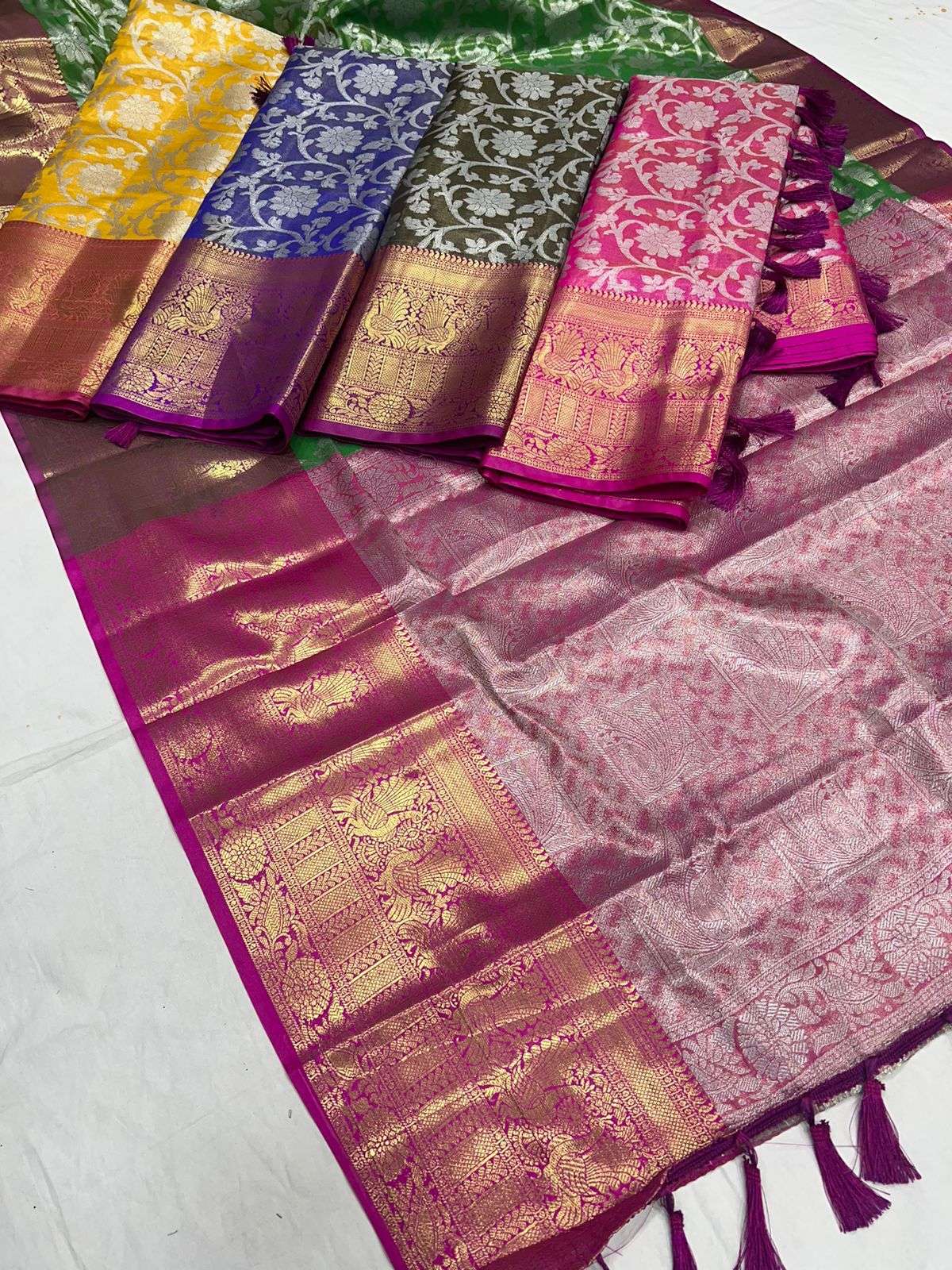 VV-414 BY ASLIWHOLESALE DESIGNER BANARASI SILK SAREES