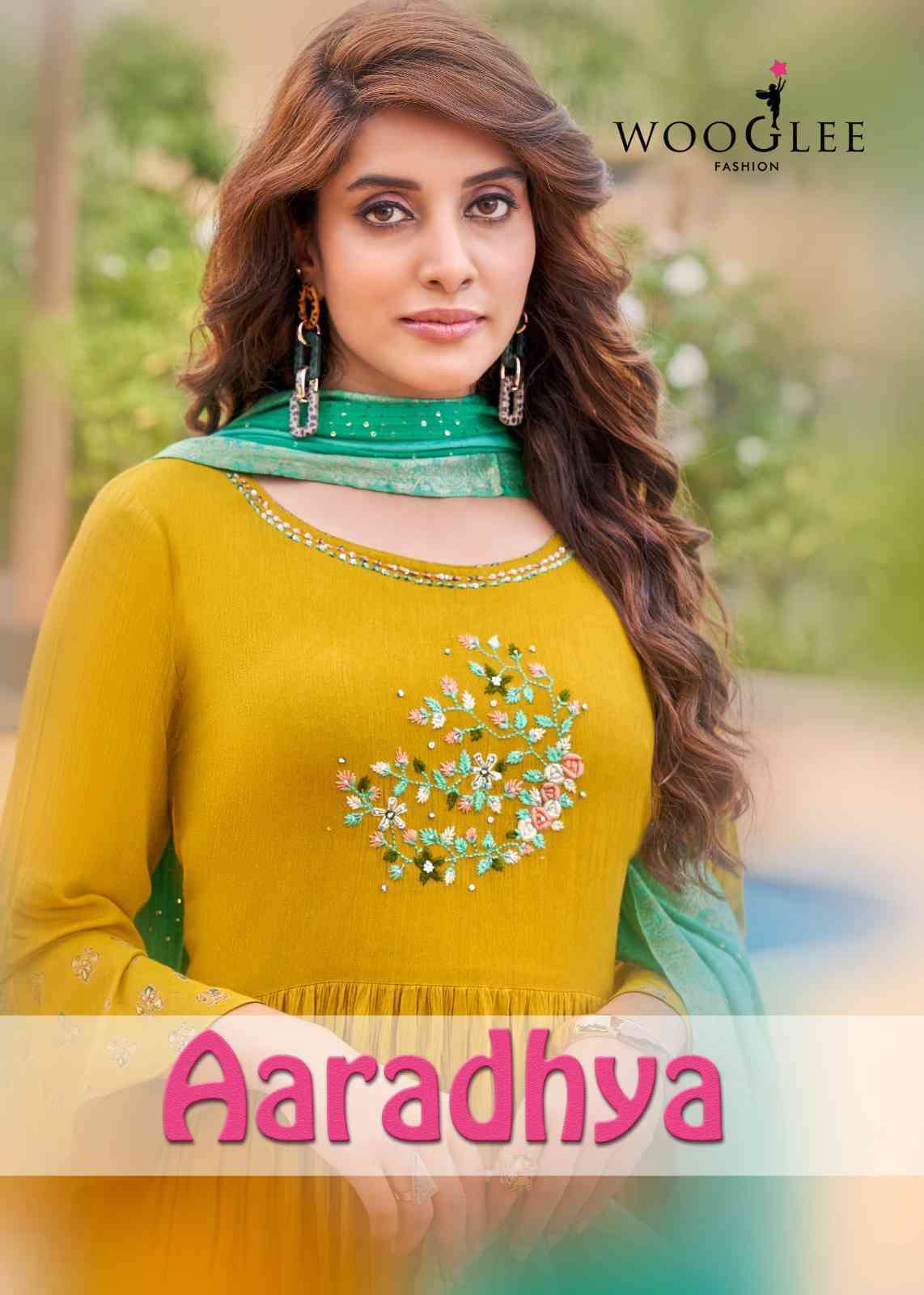 AARADHYA BY WOOGLEE 1001 TO 1004 SERIES RAYON PRINT KURTIS