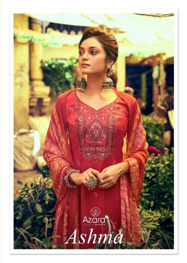 AASHMA BY RADHIKA FASHION 36001 TO 36006 SERIES COTTON EMBROIDERY DRESSES