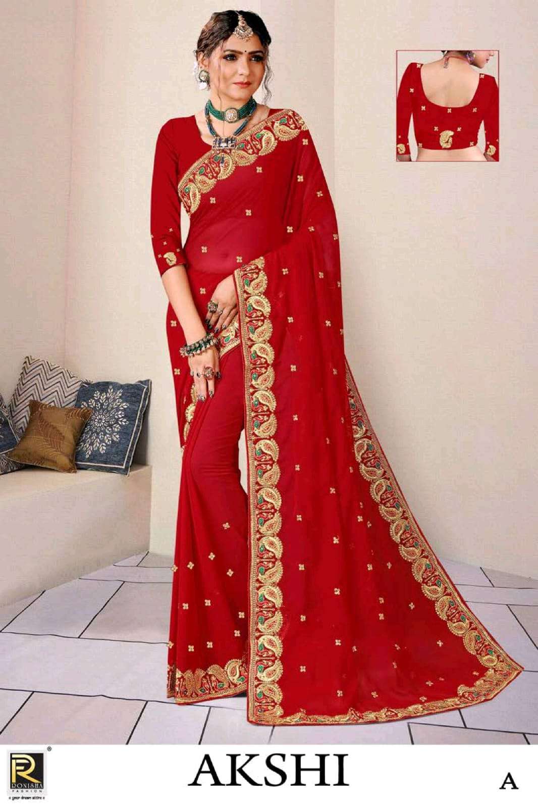 AKSHI BY RONISHA FASHION SERIES DESIGNER GEORGETTE SAREES