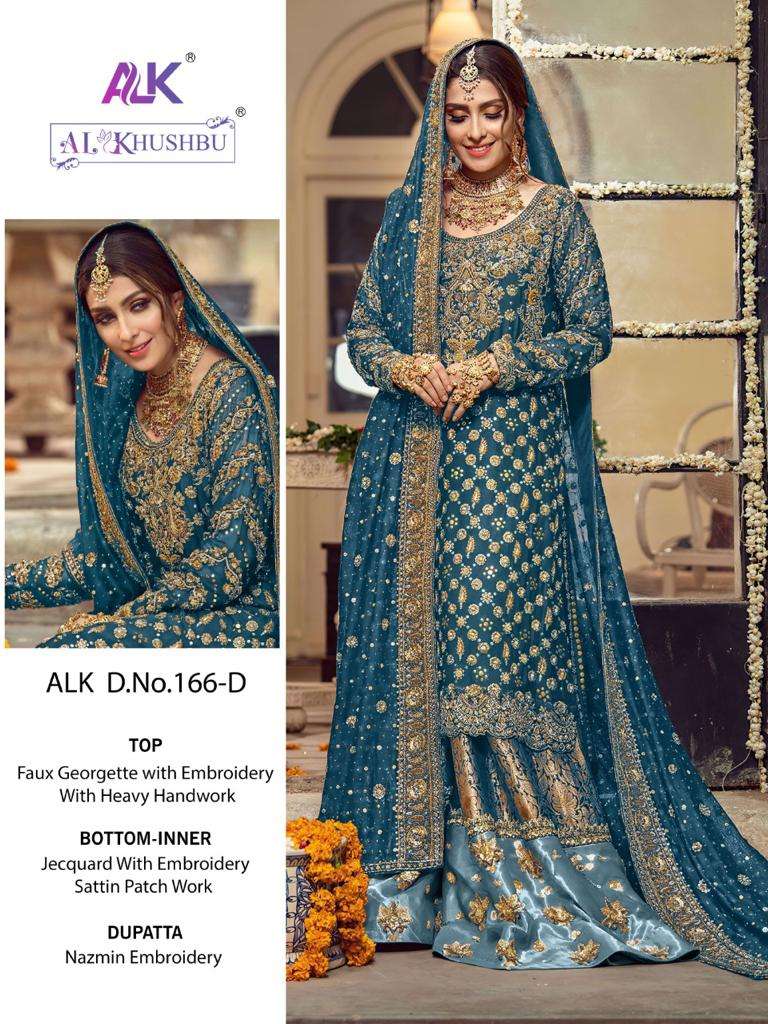 ALK-166 COLOURS BY AL KHUSHBU 166-A TO 166-D SERIES FAUX GEORGETTE DRESSES