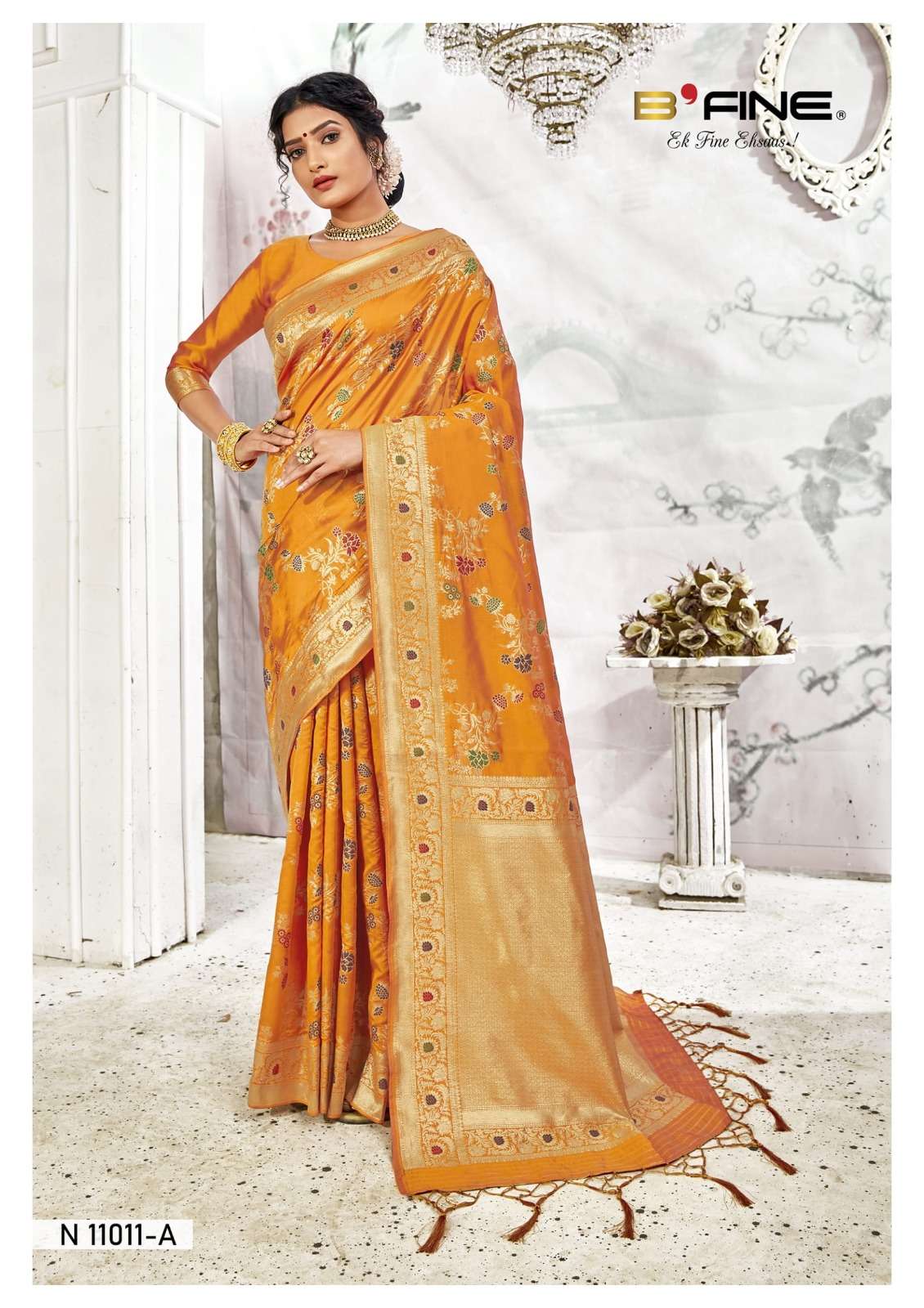 ALL TIME HIT VOL-3 BY B FINE 11006 TO 11013 SERIES DESIGNER SILK SAREES