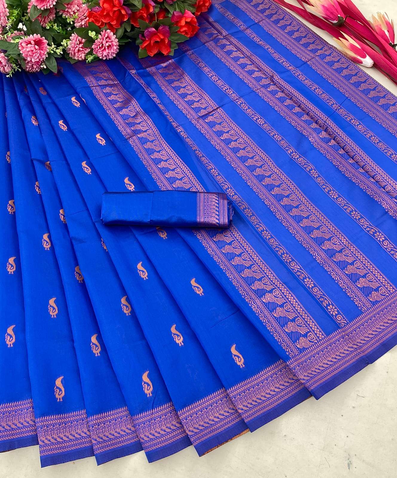 ANTRA BLUE BY ASLIWHOLESALE DESIGNER SILK SAREES