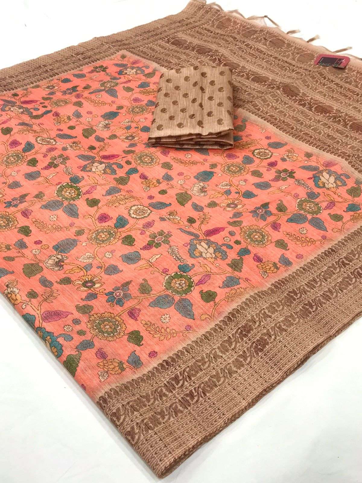 AVANTI SILK BY ASLIWHOLESALE DESIGNER LINEN SILK SAREES