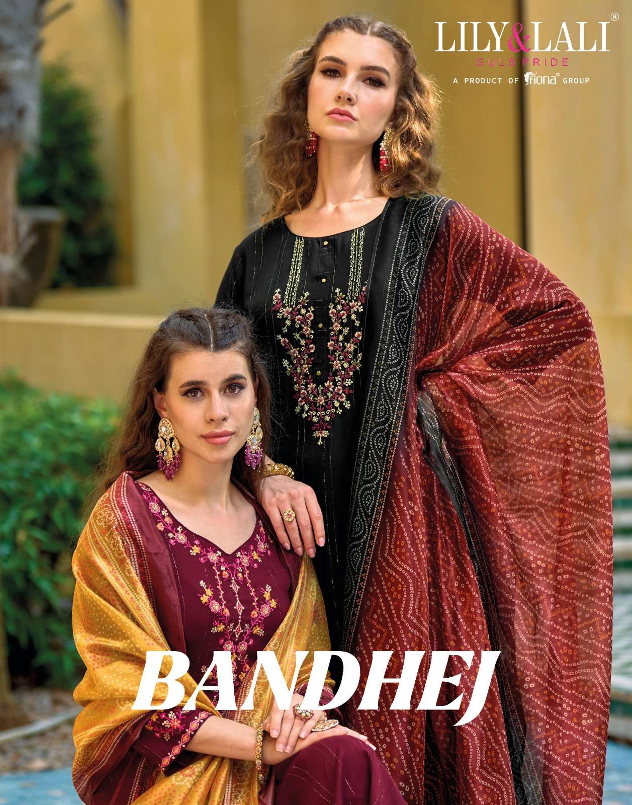 BANDHEJ BY LILY AND LALI 10901 TO 10906 SERIES ORGANZA DRESSES