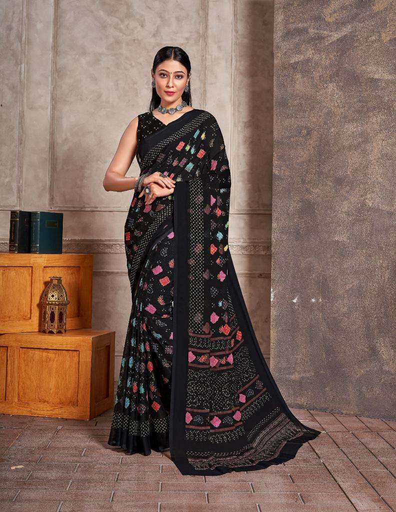 BASKET CHIFFON BY SHRI MAATARAM DESIGNER CHIFFON PRINT SAREES