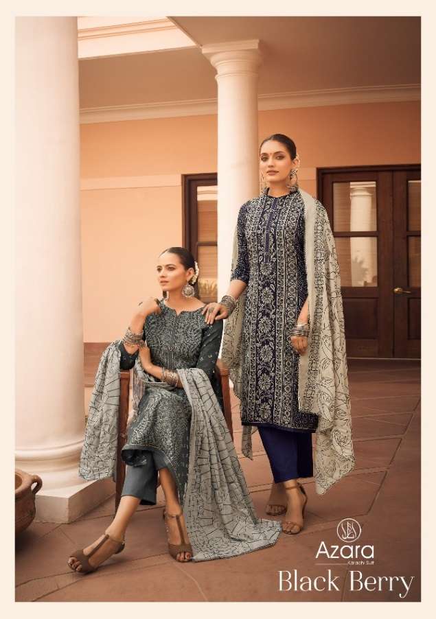 BLACK BERRY BY RADHIKA FASHION 46001 TO 46006 SERIES COTTON EMBROIDERY DRESSES