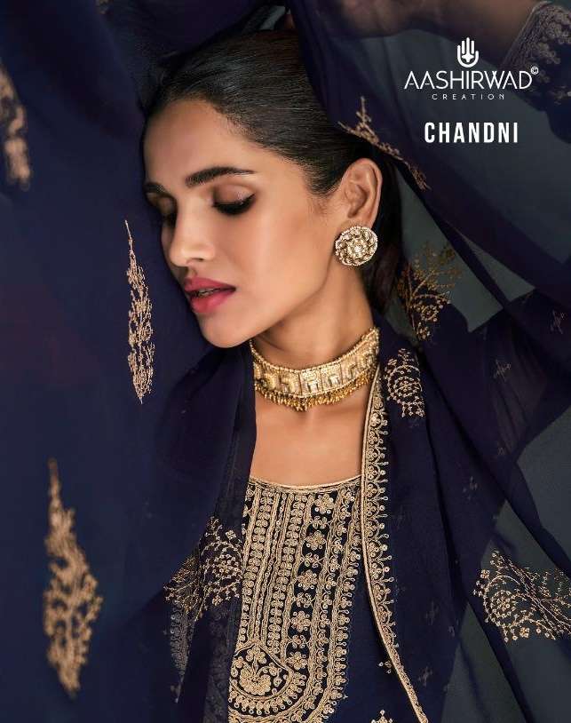 CHANDANI BY AASHIRWAD CREATION 8688 TO 8693 SERIES GEORGETTE DRESSES