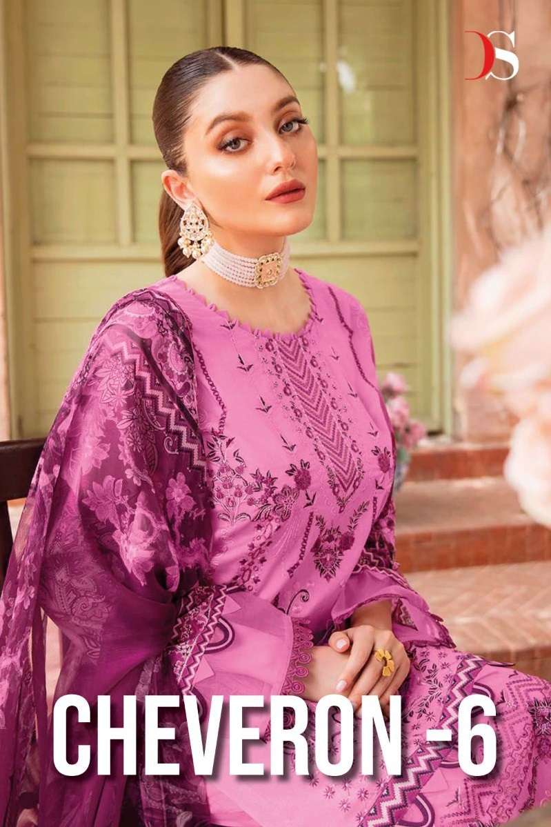 CHEVERON VOL-6 BY DEEPSY SUITS 2071 TO 2077 SERIES COTTON PAKISTANI DRESSES