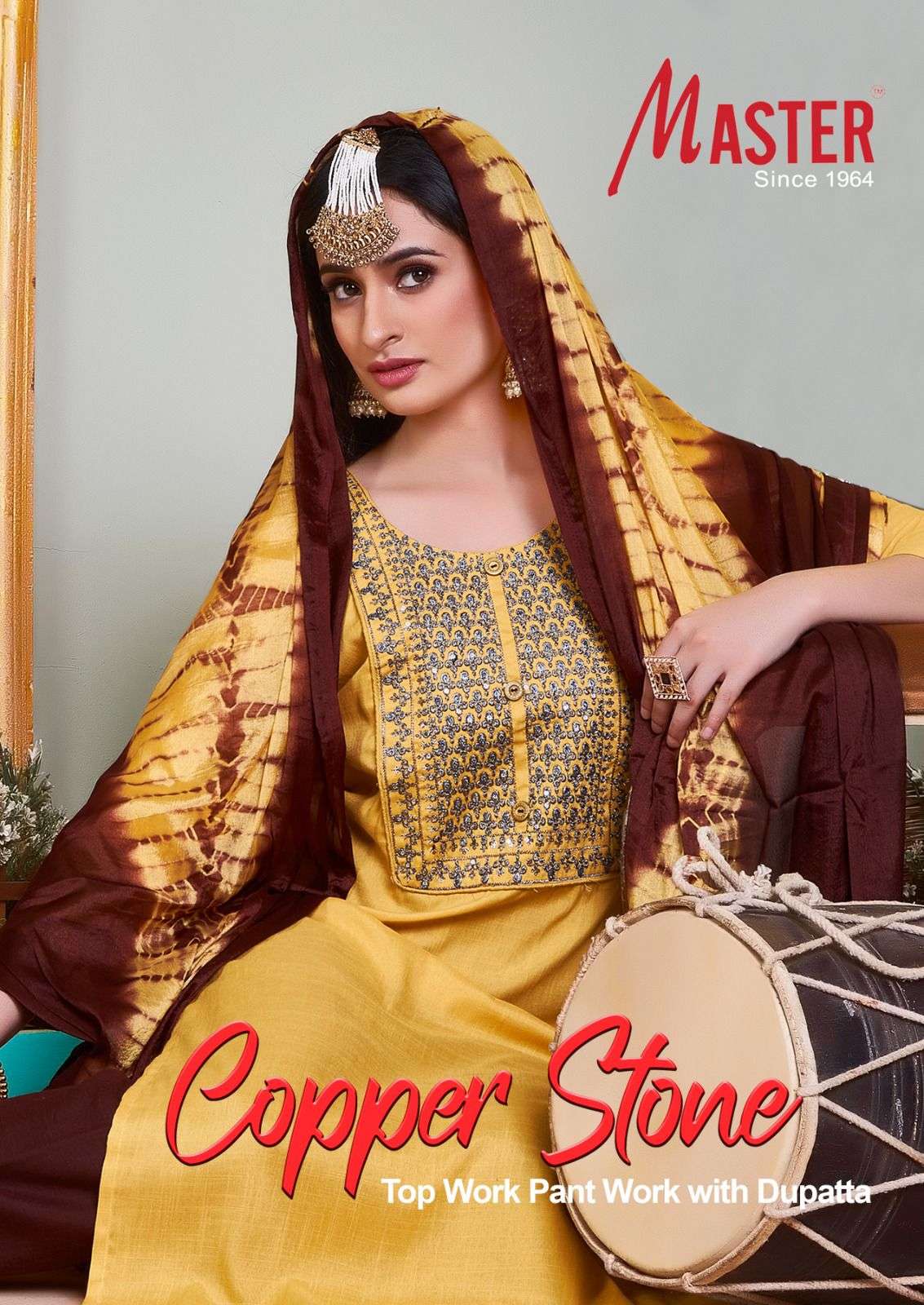 COPPER STONE BY MASTER 01 TO 08 SERIES RAYON SEQUENCE STITCHED DRESSES