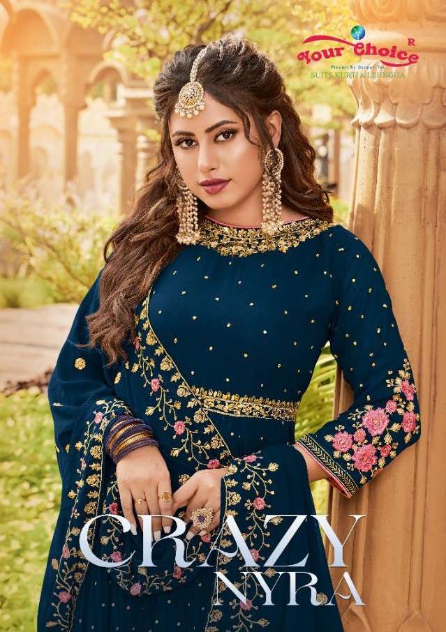 CRAZY NYRA BY YOUR CHOICE 1001 TO 1006 SERIES GEORGETTE WORK DRESSES