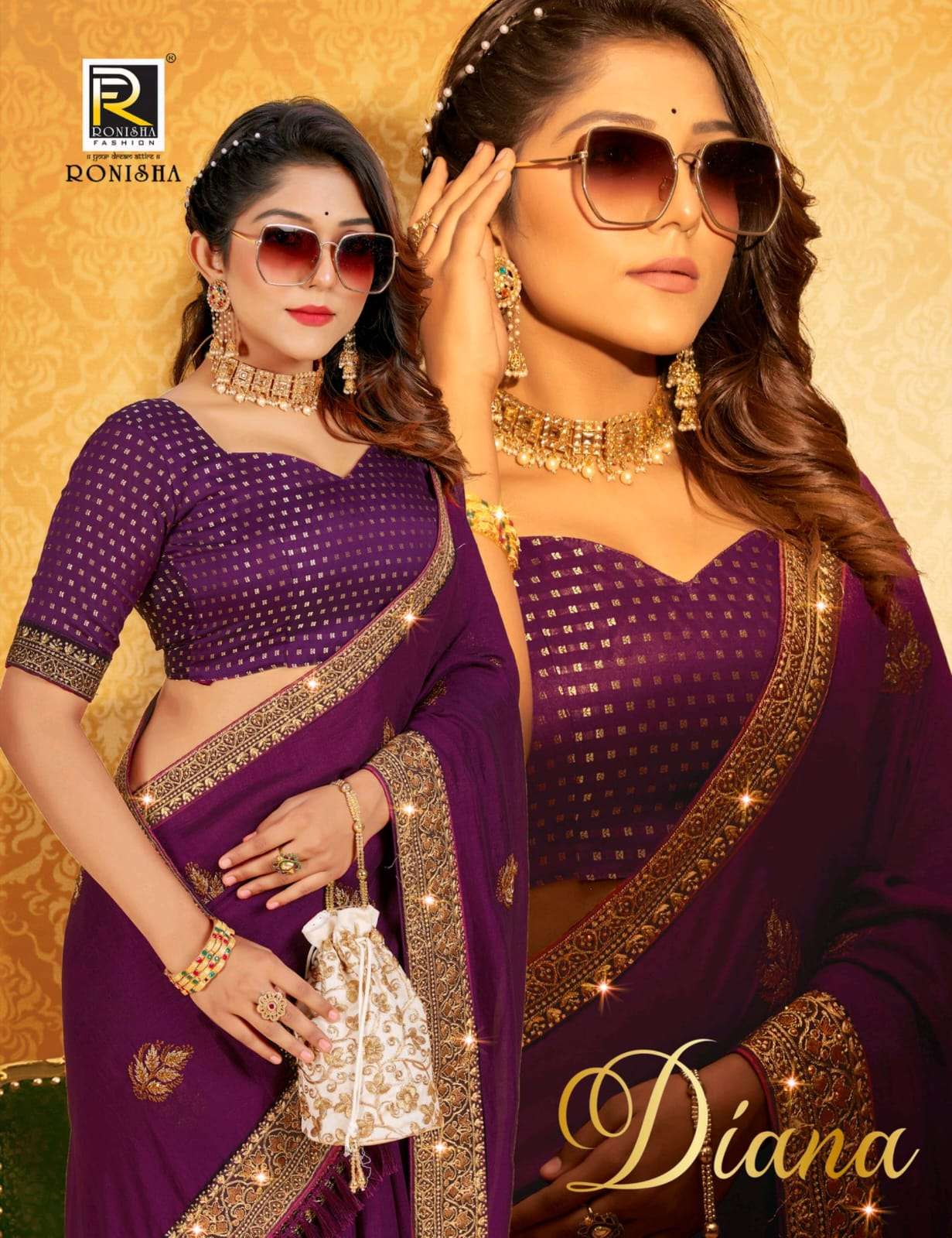 DIANA BY RONISHA FASHION 1001 TO 1008 SERIES DESIGNER SILK SAREES