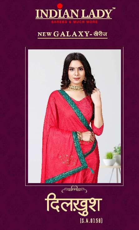 DILKHUSH-02 BY INDIAN LADY 1058-A TO 1058-H SERIES  SILK WORK SAREES