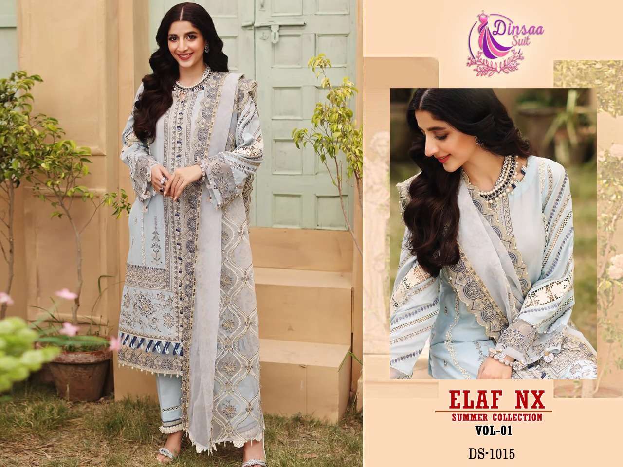 ELAF SUMMER COLLECTION VOL-1 BY ELAF 1015 TO 1017 SERIES PAKISTANI DRESSES