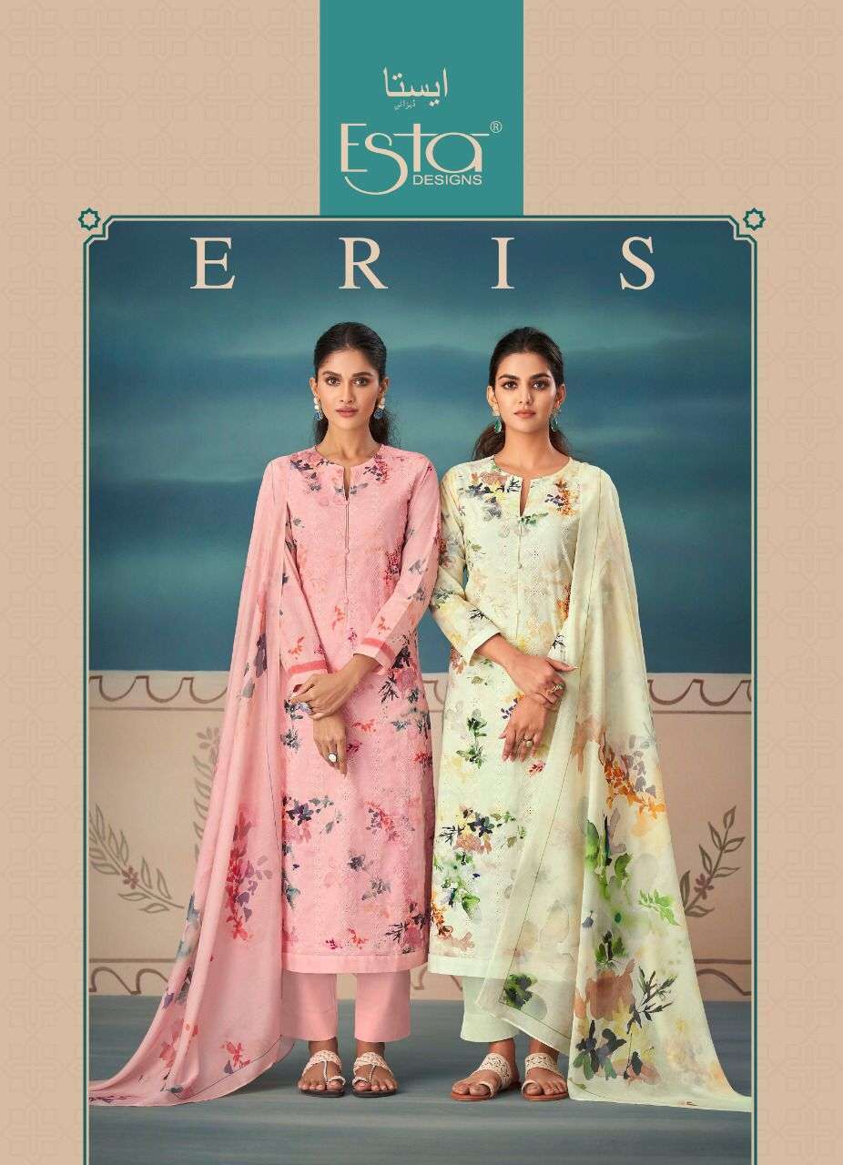 ERIS BY ESTA DESIGNS 1001 TO 1008 EMBROIDERY WITH HANDWORK DRESSES