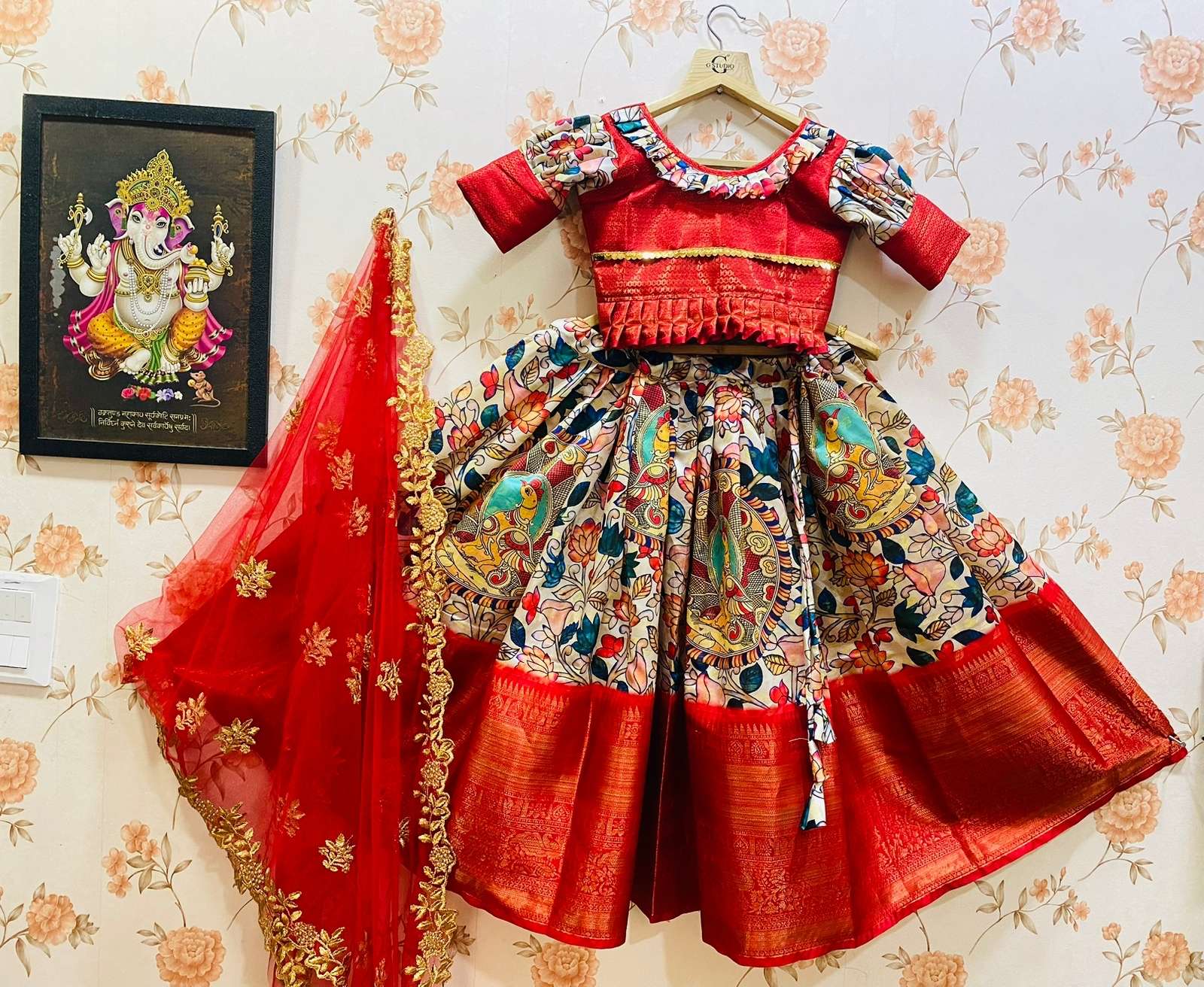 FESTIVA VOL-5 BY ASLIWHOLESALE BANARASI SILK STITCHED KIDS NAVRATRI LEHENGAS