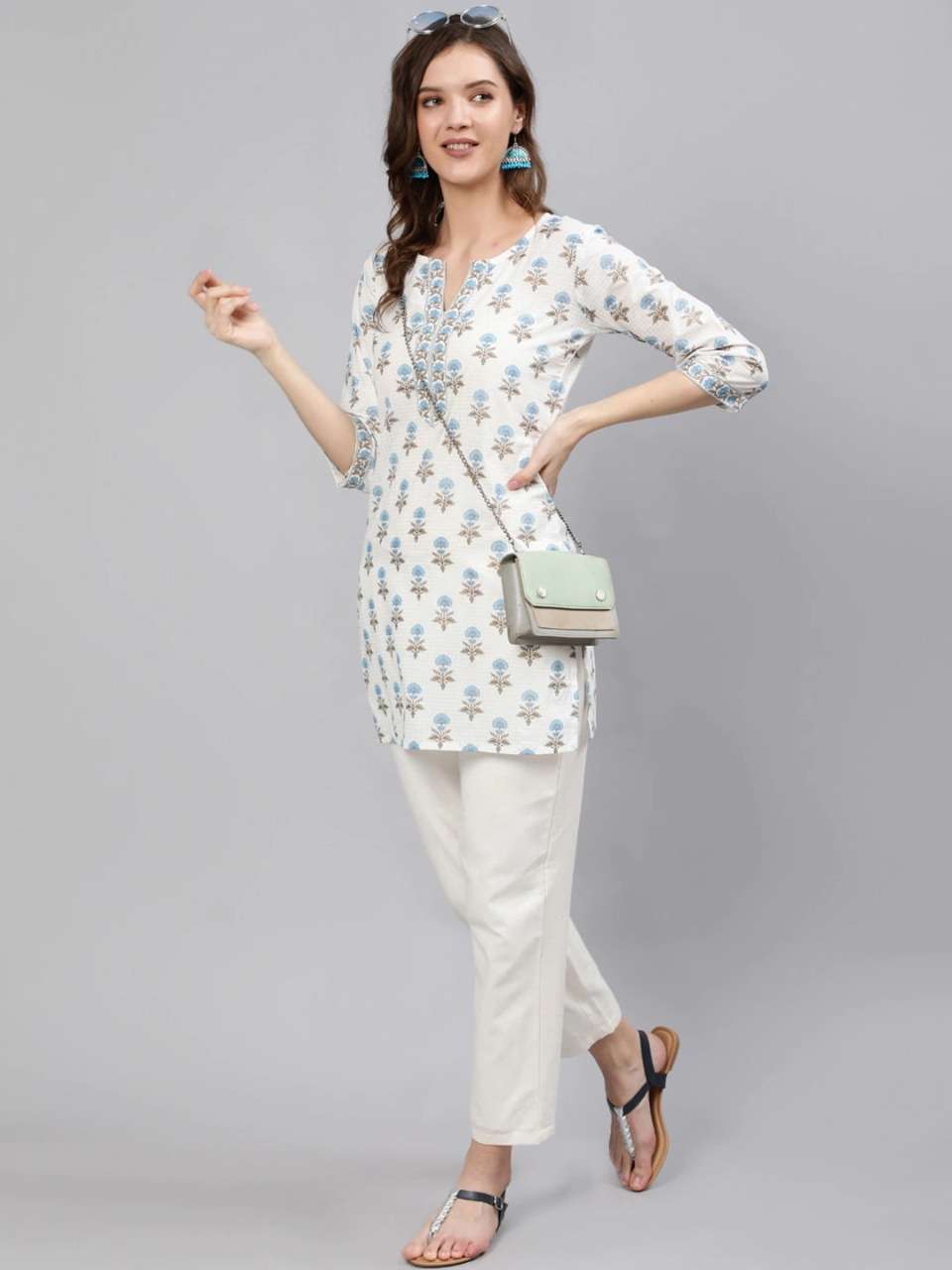 JAIPURI KURTA BY ASLIWHOLESALE PURE COTTON PRINT TUNIC