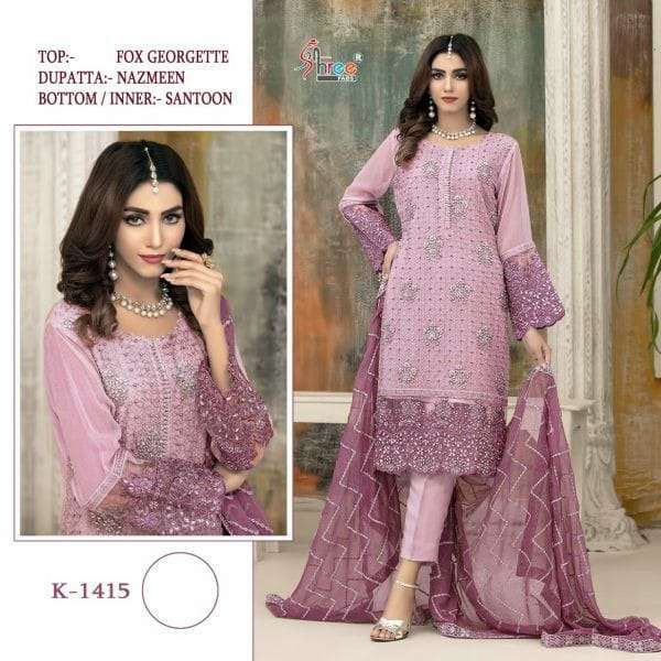 K-1415 HIT DESIGN BY SHREE FABS FAUX GEORGETTE PAKISTANI DRESS