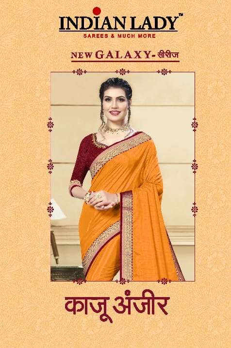 KAJU ANJEER BY INDIAN LADY 2718-A TO 2718-H SERIES SILK SAREES