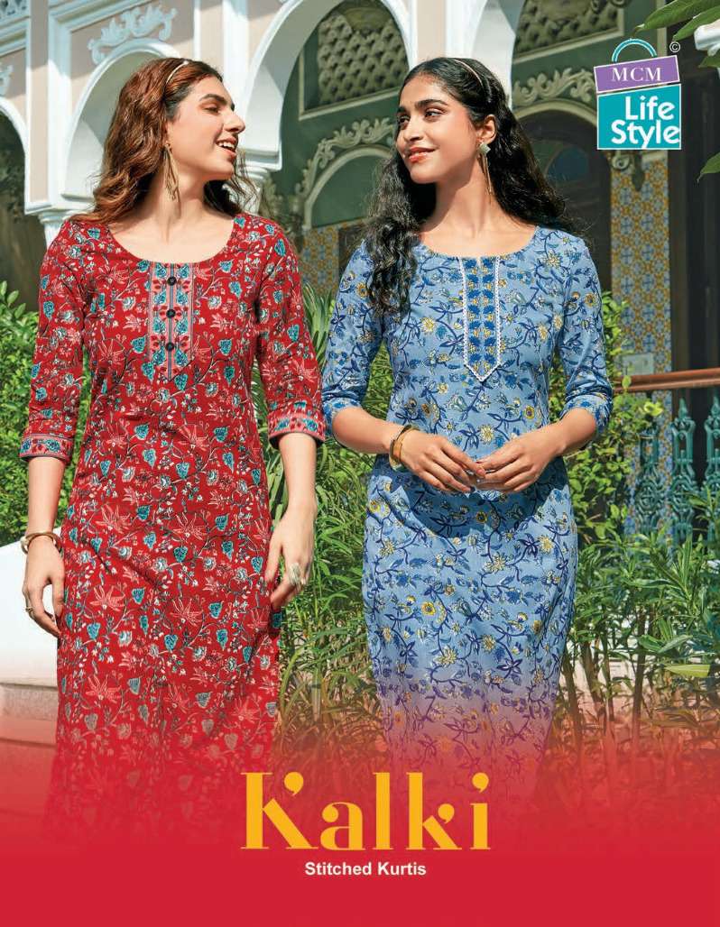 KALKI BY MCM LIFESTYLE 8100 TO 8119 SERIES DESIGNER PRINTED KURTIS