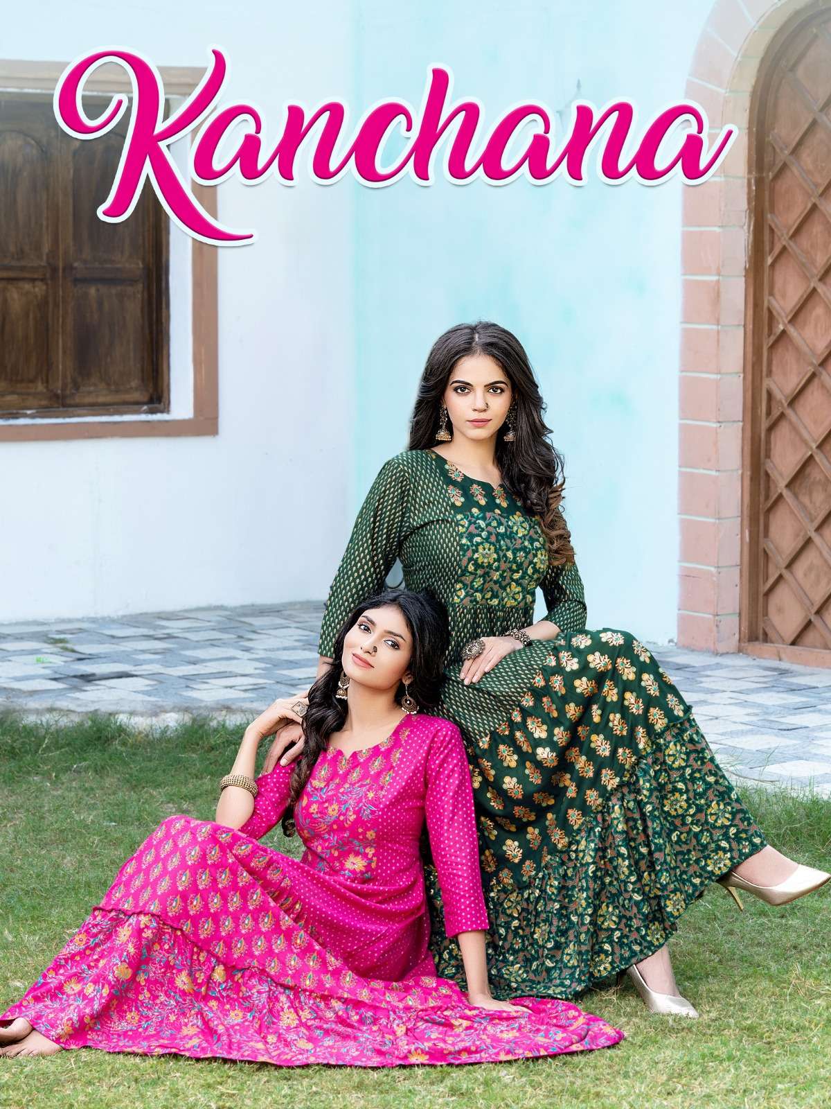 KANCHANA BY BANWERY 8001 TO 8008 SERIES RAYON EMBROIDERY KURTI