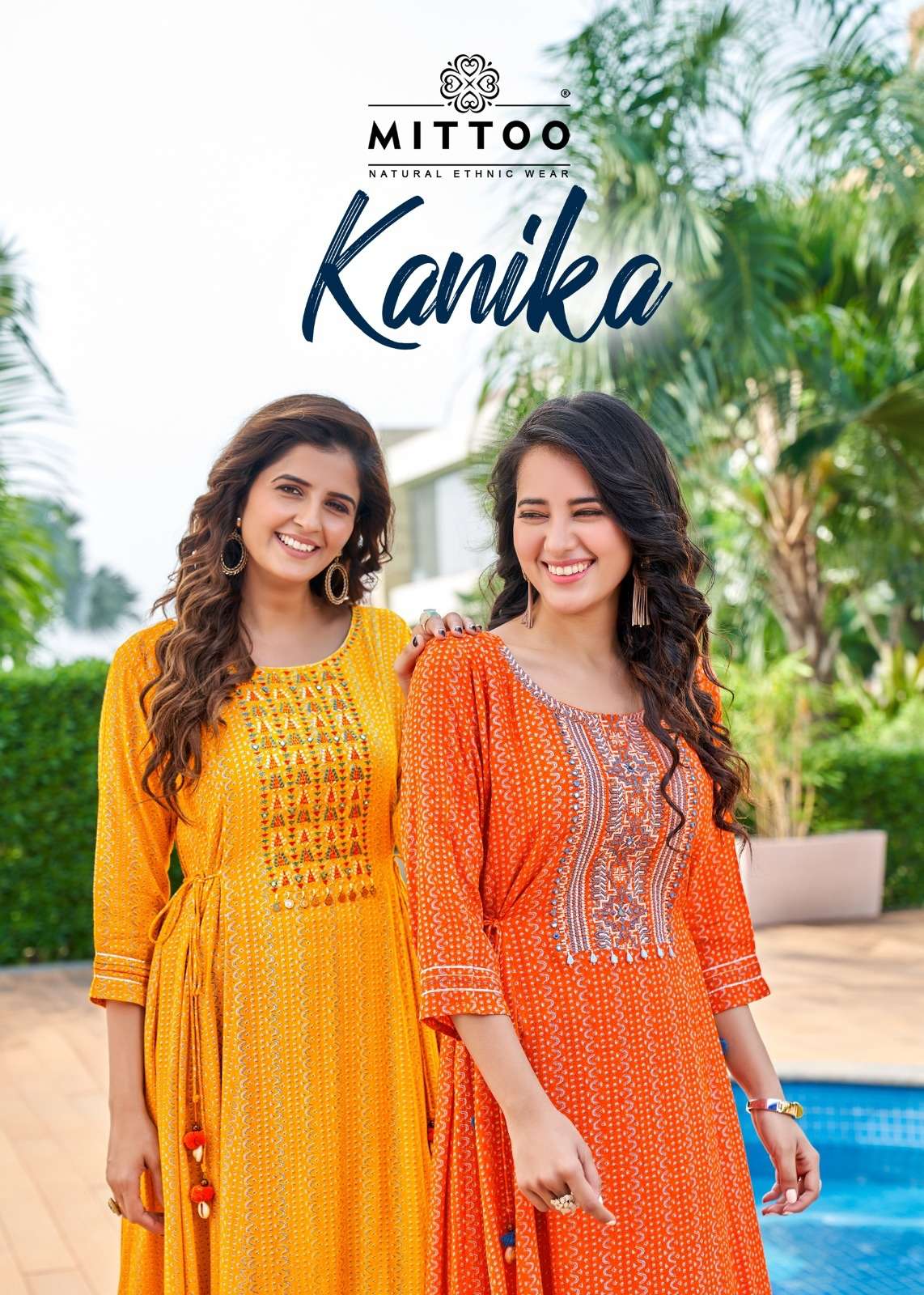 KANIKA BY MITTOO 1001 TO 1005 SERIES RAYON WRINKLE PRINT KURTIS