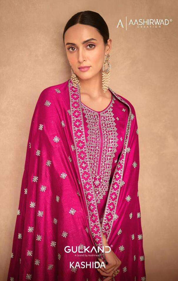 KASHIDA BY AASHIRWAD CREATION 9504 TO 9507 SERIES SILK DRESSES