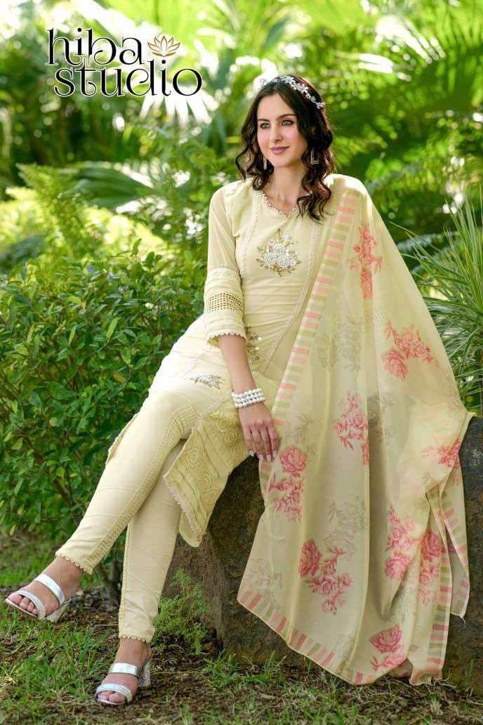 LUXURY PRET COLLECTION VOL-64 BY HIBA STUDIO GEORGETTE PAKISTANI STITCHED DRESSES