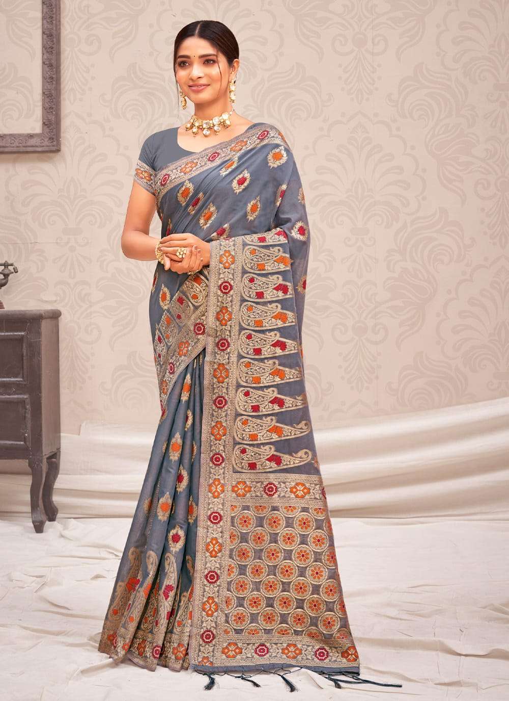 STUTI BY SANGAM PRINTS 2721 TO 2726 SERIES COTTON SILK SAREES