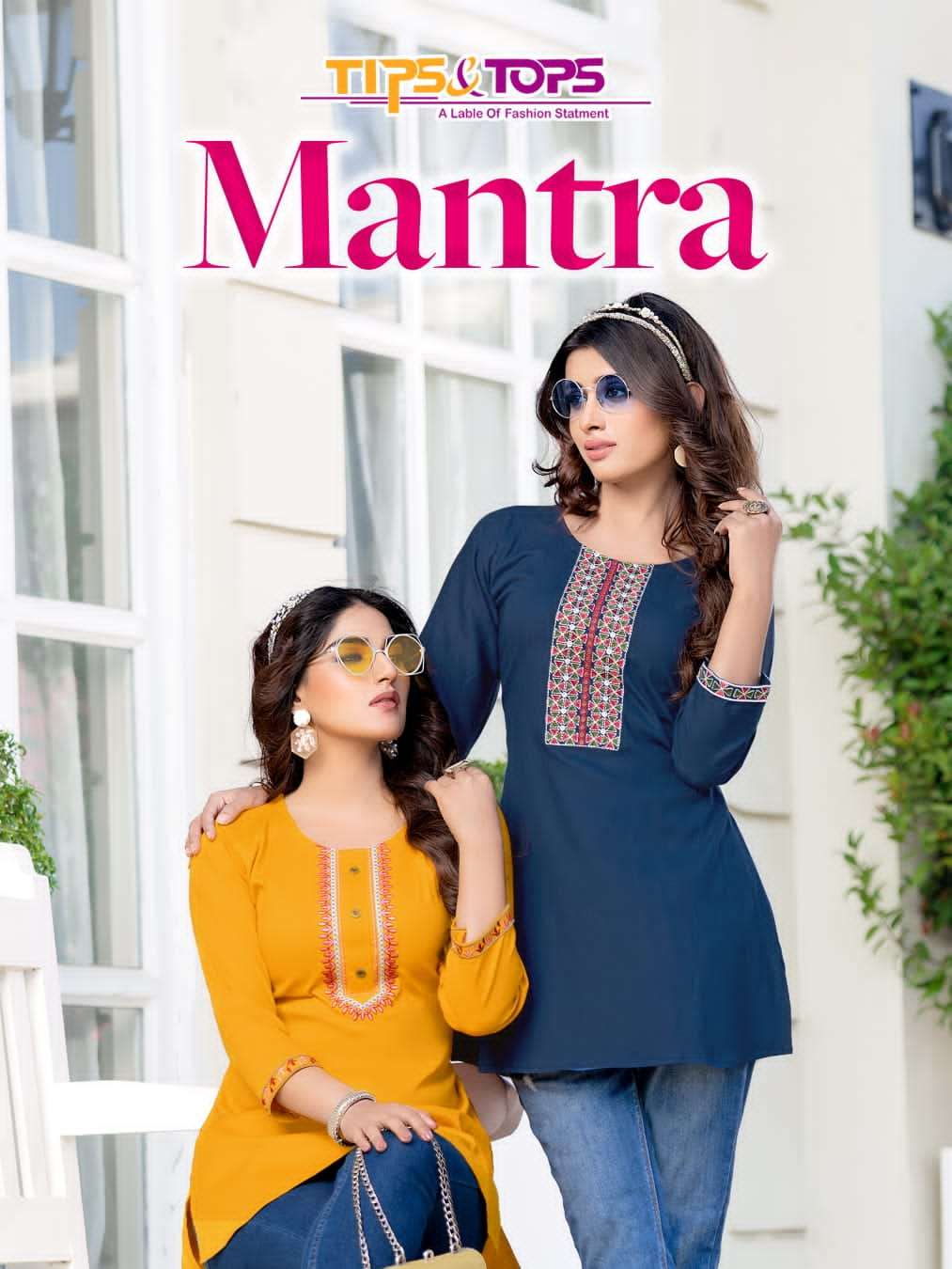 MANTRA BY TIPS & TOPS 101 TO 106 SERIES RAYON EMBROIDERY TOPS