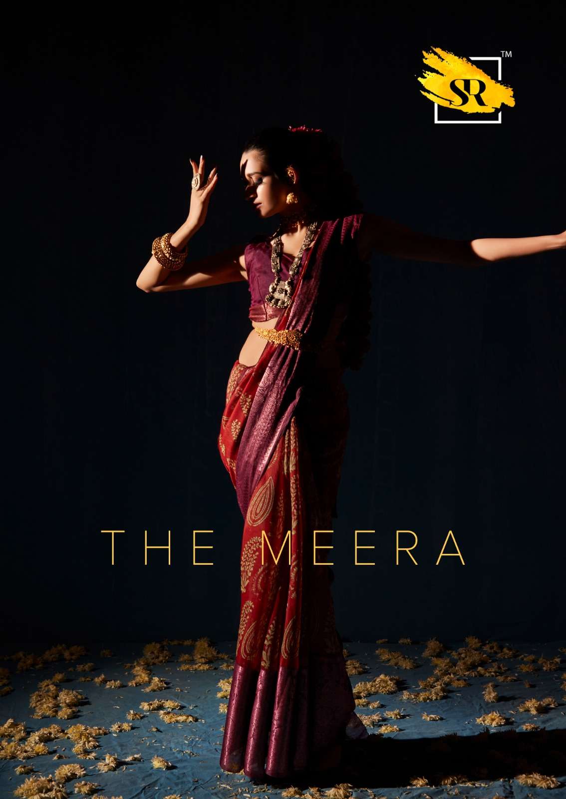 THE MEERA BY SR 135 TO 144 SERIES DESIGNER SOFT LINEN SAREES