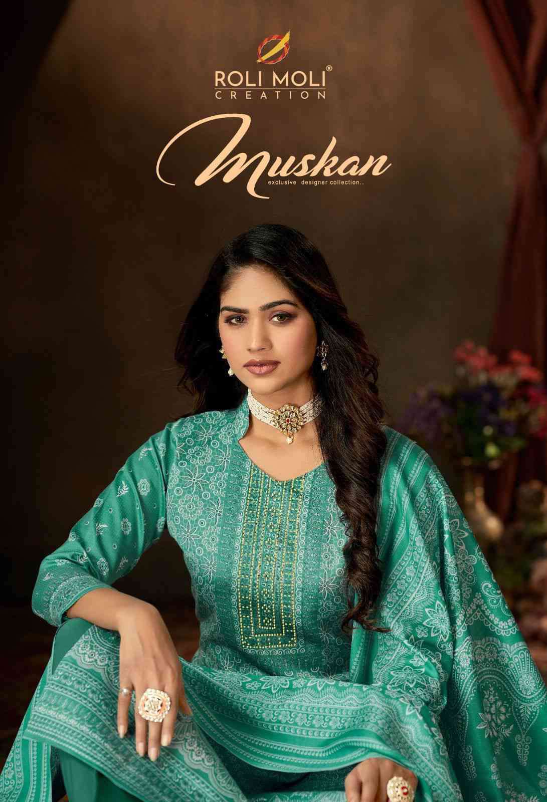 MUSKAN BY ROLI MOLI 1001 TO 1008 SERIES SOFT COTTON DRESSES