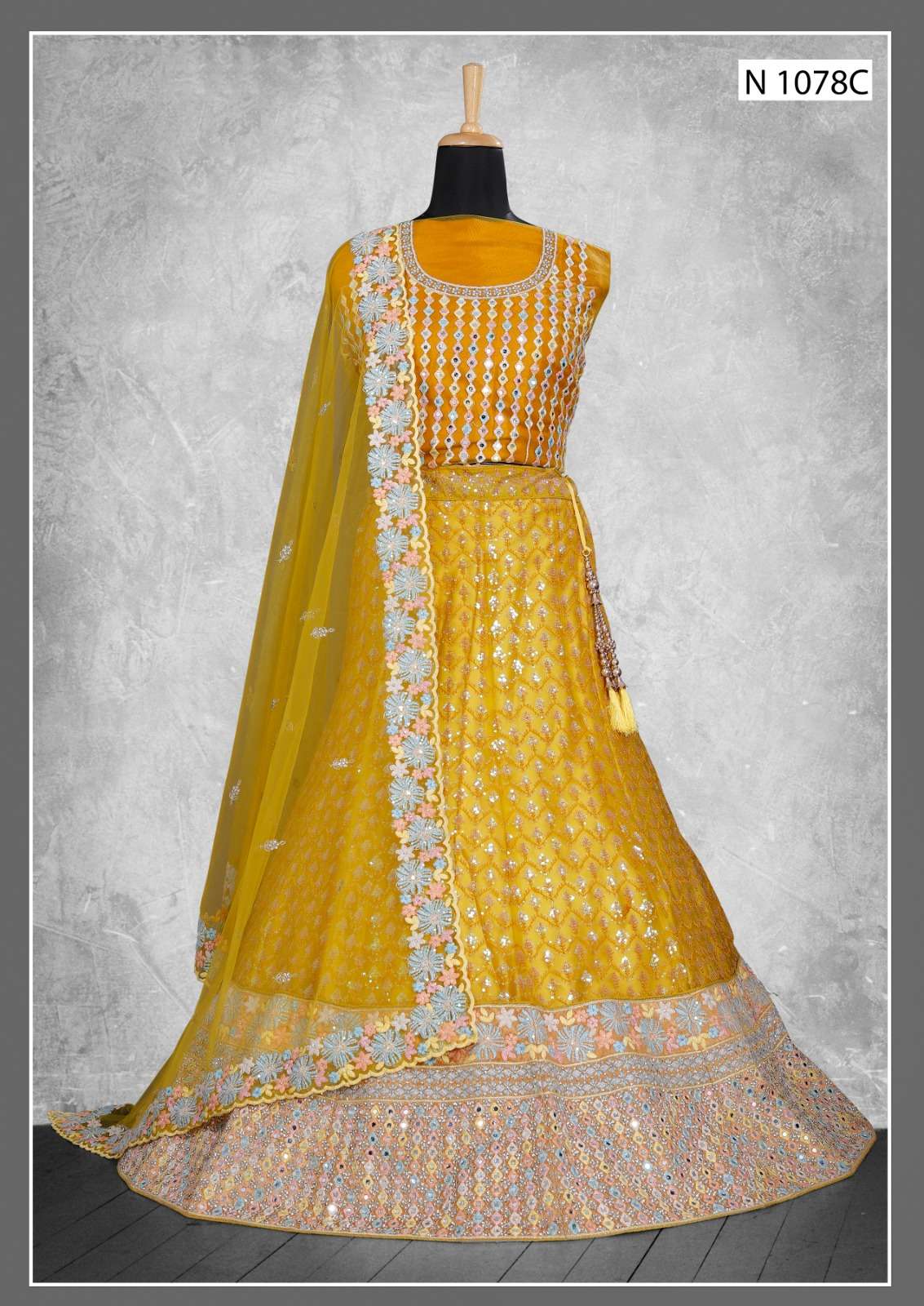 NIMAYAA MAHARANI BY MAHOTSAV 1027 TO 1078 SERIES SILK VELVET WORK LEHENGAS