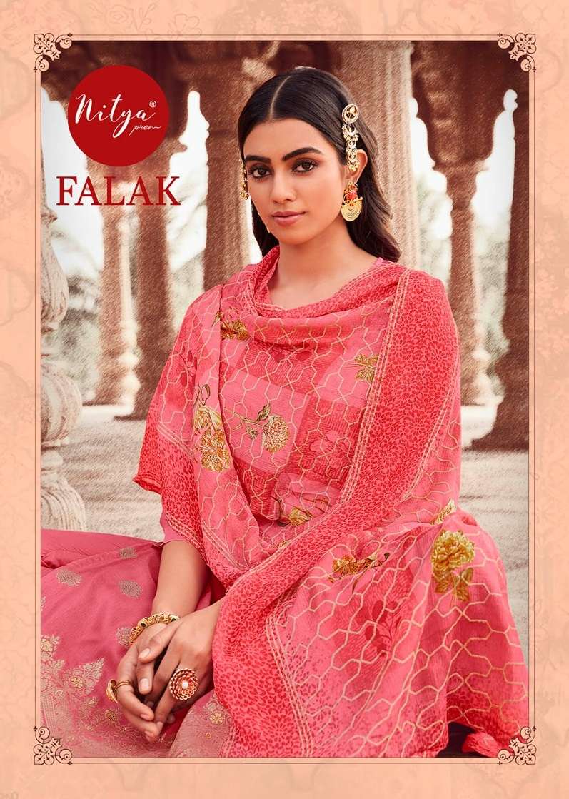 NITYA FALAK BY LT FABRICS 01 TO 06 SERIES DOLA JACQUARD WORK DRESSES