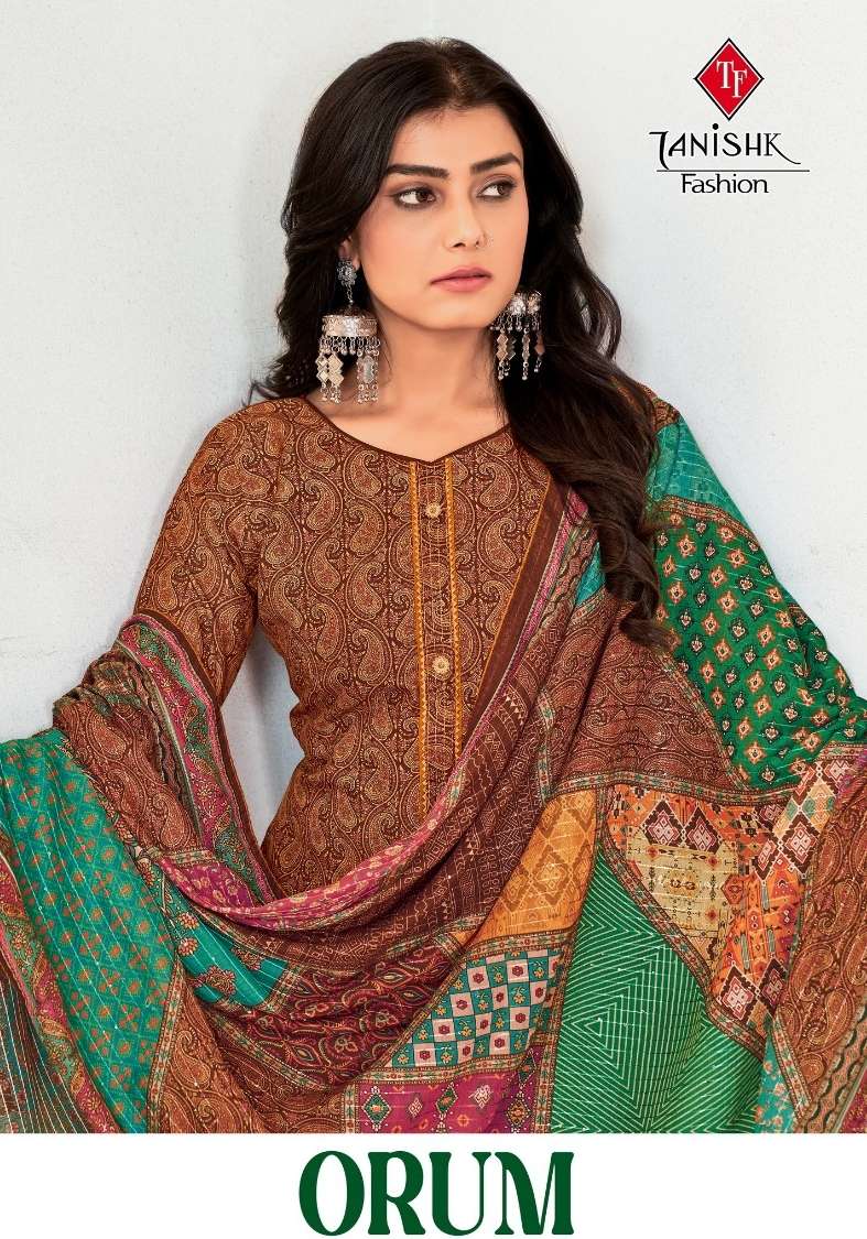 ORUM BY TANISHK FASHION 4501 TO 4508 SERIES MUSLIN PRINT DRESSES