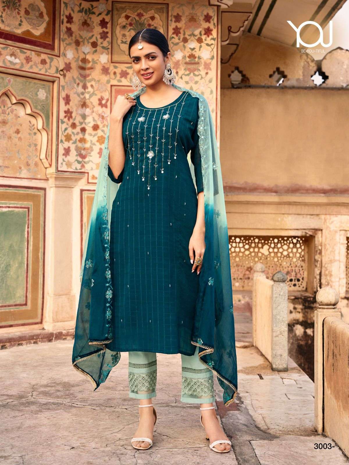 PARADISE VOL-7 BY YOU 3001 TO 3006 SERIES RAYON VISCOSE STITCHED DRESSES