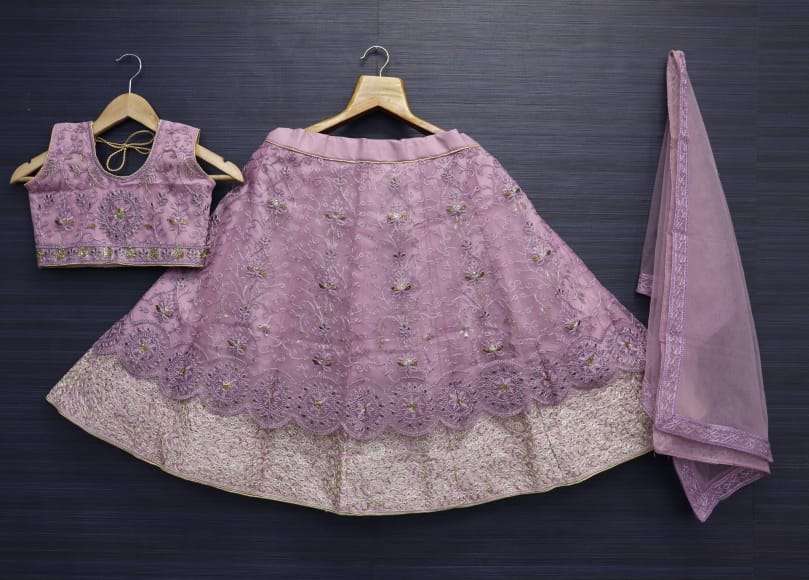 PATTU  BY ASLIWHOLESALE SILK LEHENGAS