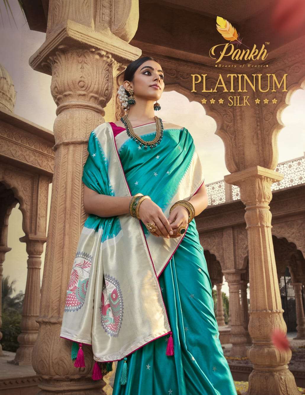 PLATINUM SILK  BY PANKH 4501 TO 4511 SERIES SATTIN SILK SAREES