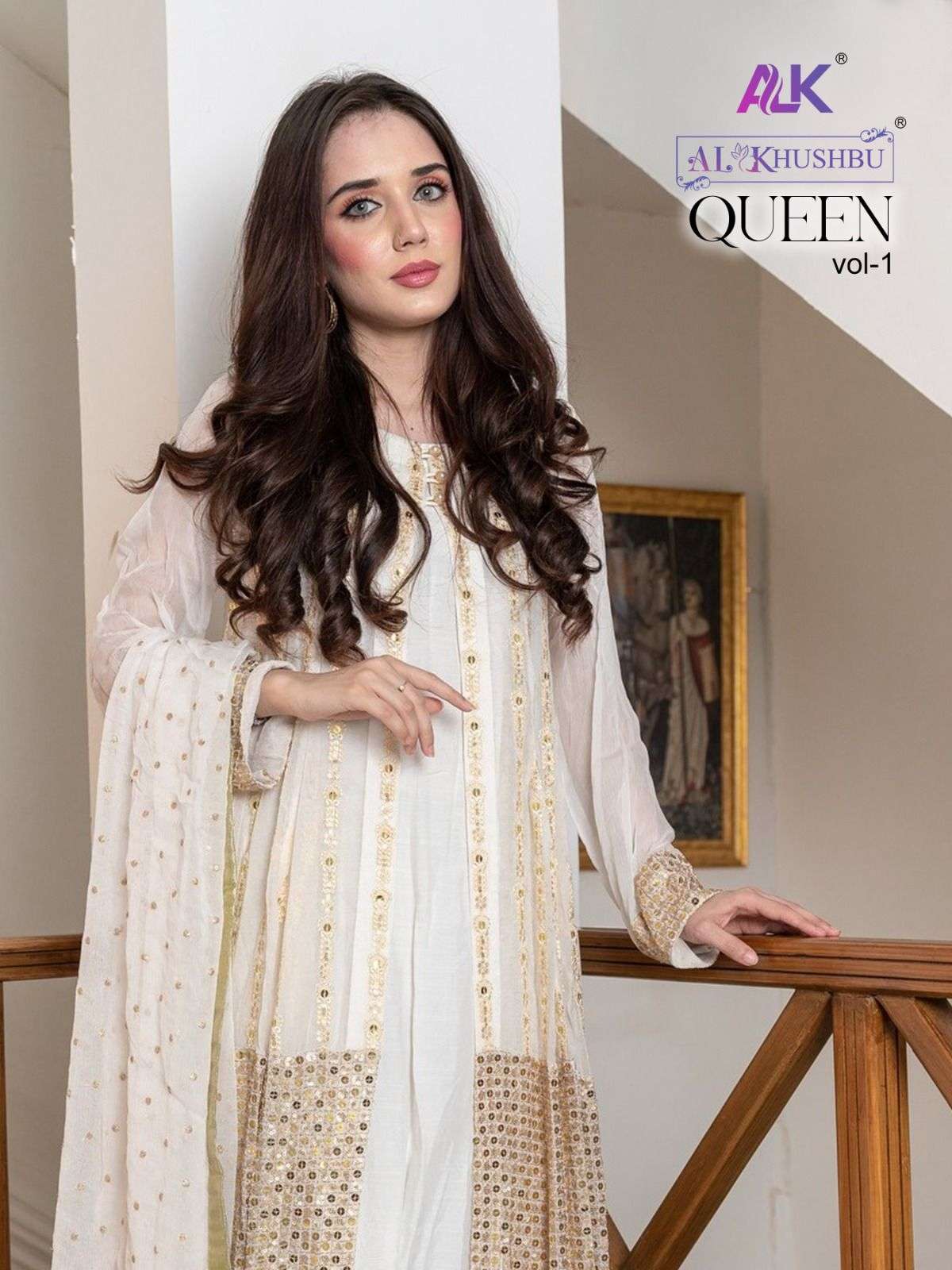 QUEEN VOL-1 BY AL KHUSHBU 4008 TO 4011 SERIES GEORGETTE PAKISTANI DRESSES