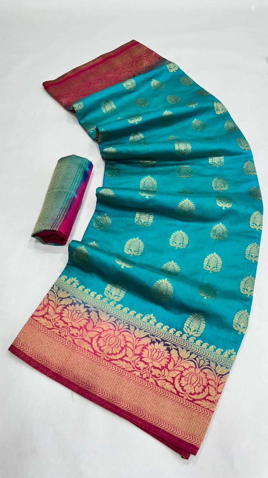 RAMA BUTTI BY ASLIWHOLESALE DESIGNER SOFT SILK SAREE