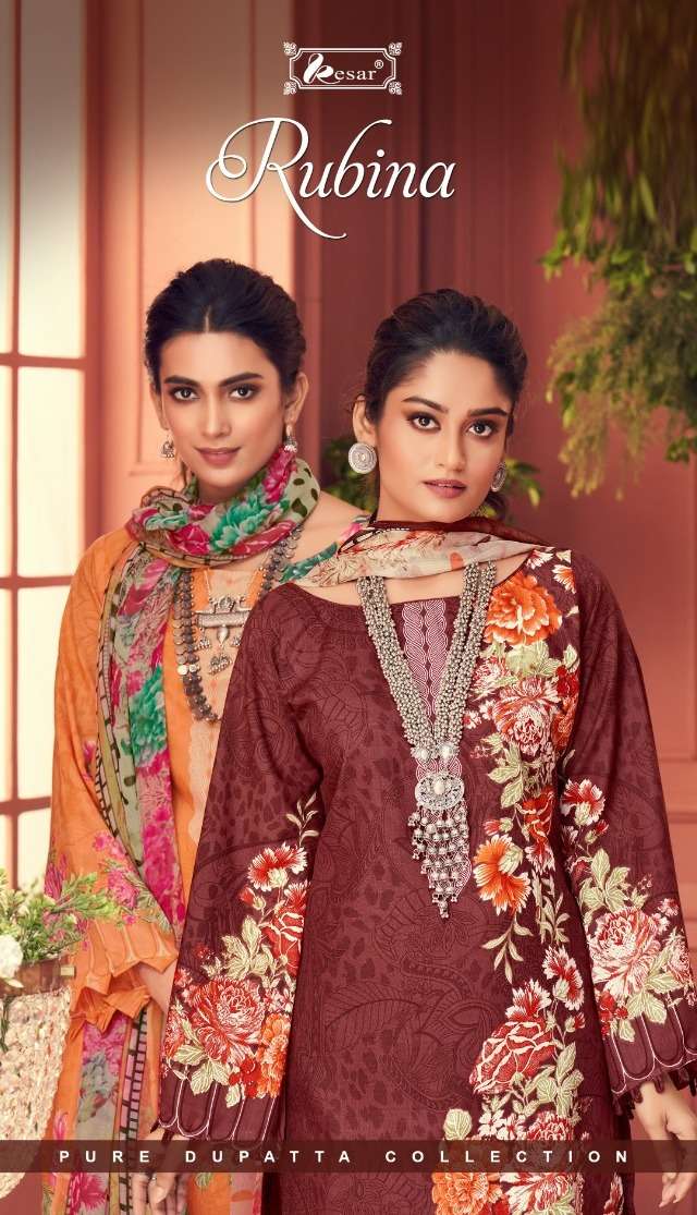 RUBINA BY KESAR 01 TO 06 SERIES COTTON PRINTED DRESSES