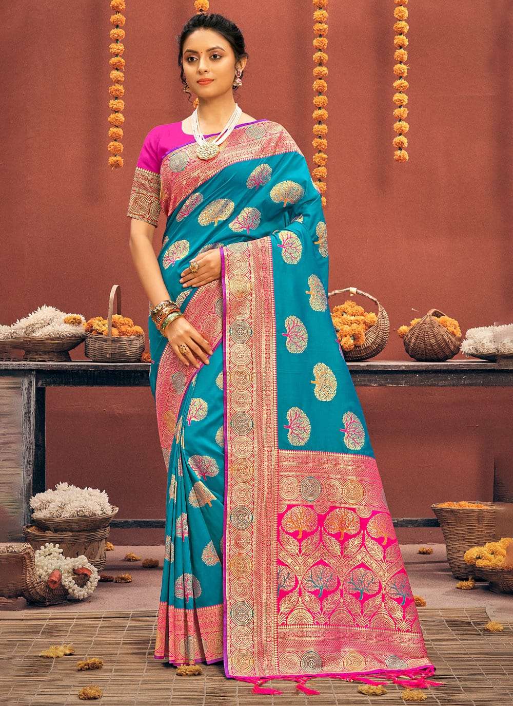 SADHNA SILK BY SANGAM PRINTS DESIGNER BANARASI SILK SAREES