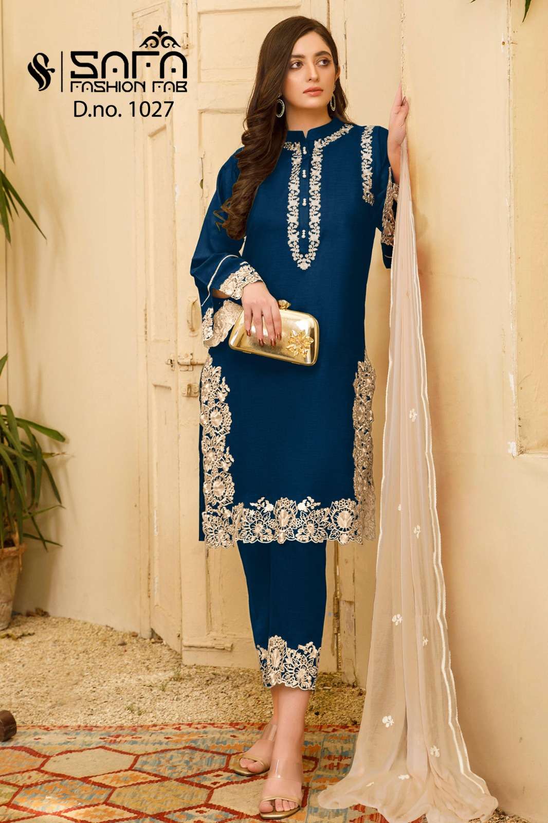 SAFA 1027 COLOURS BY SAFA FASHION FAB GEORGETTE STITCHED DRESSES