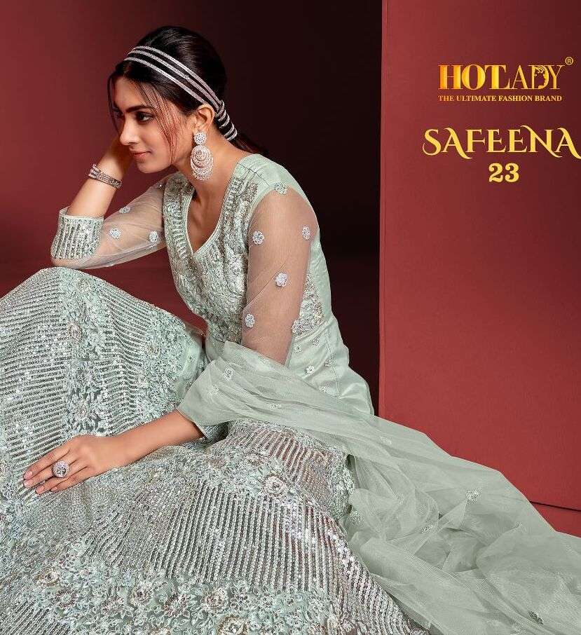 SAFEENA-23 BY HOTLADY 7951 TO 7955 SERIES HEAVY ANARKALI DRESSES