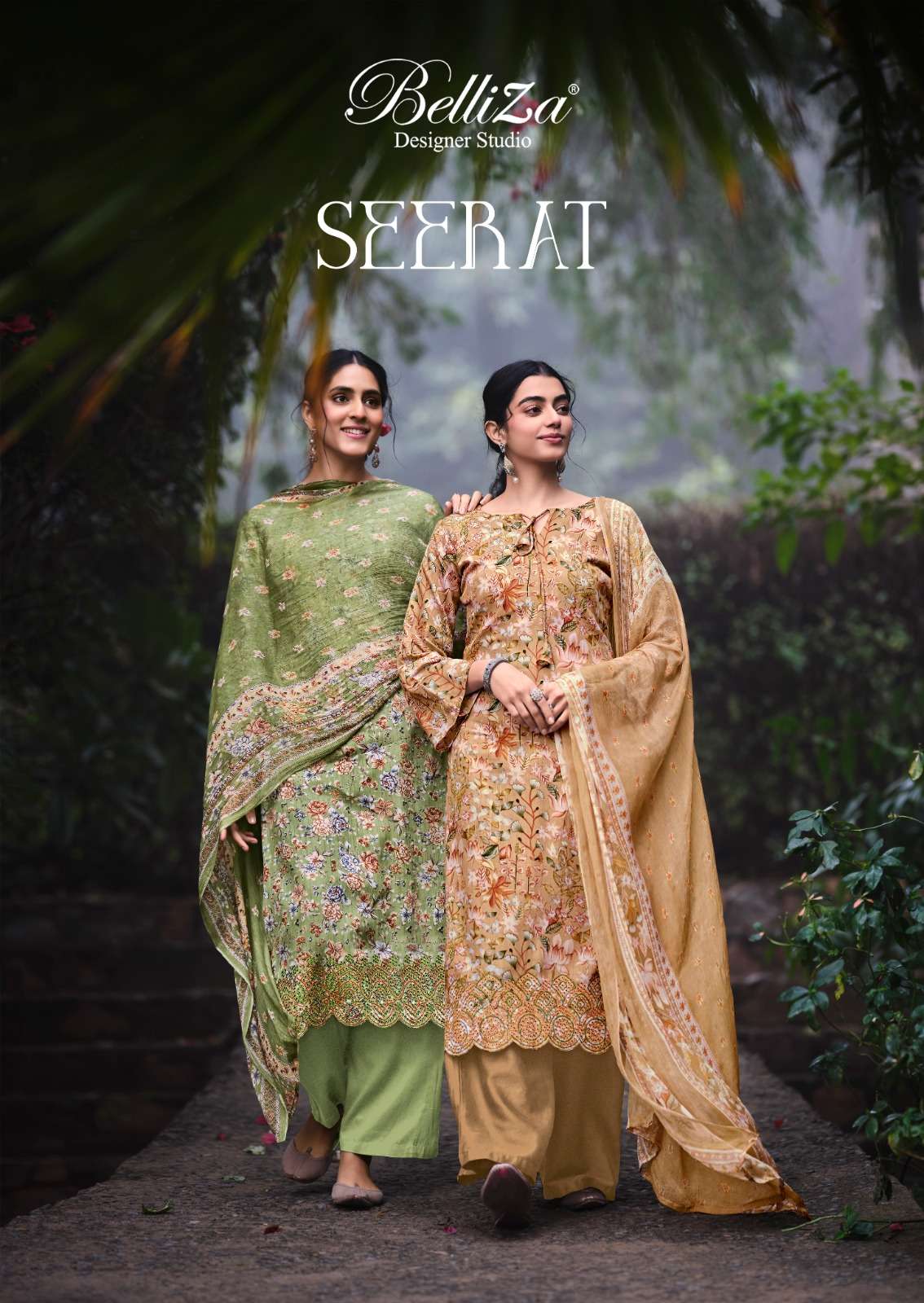 SEERAT BY BELLIZA 759-001 TO 759-010 SERIES COTTON EMBROIDERY DRESSES