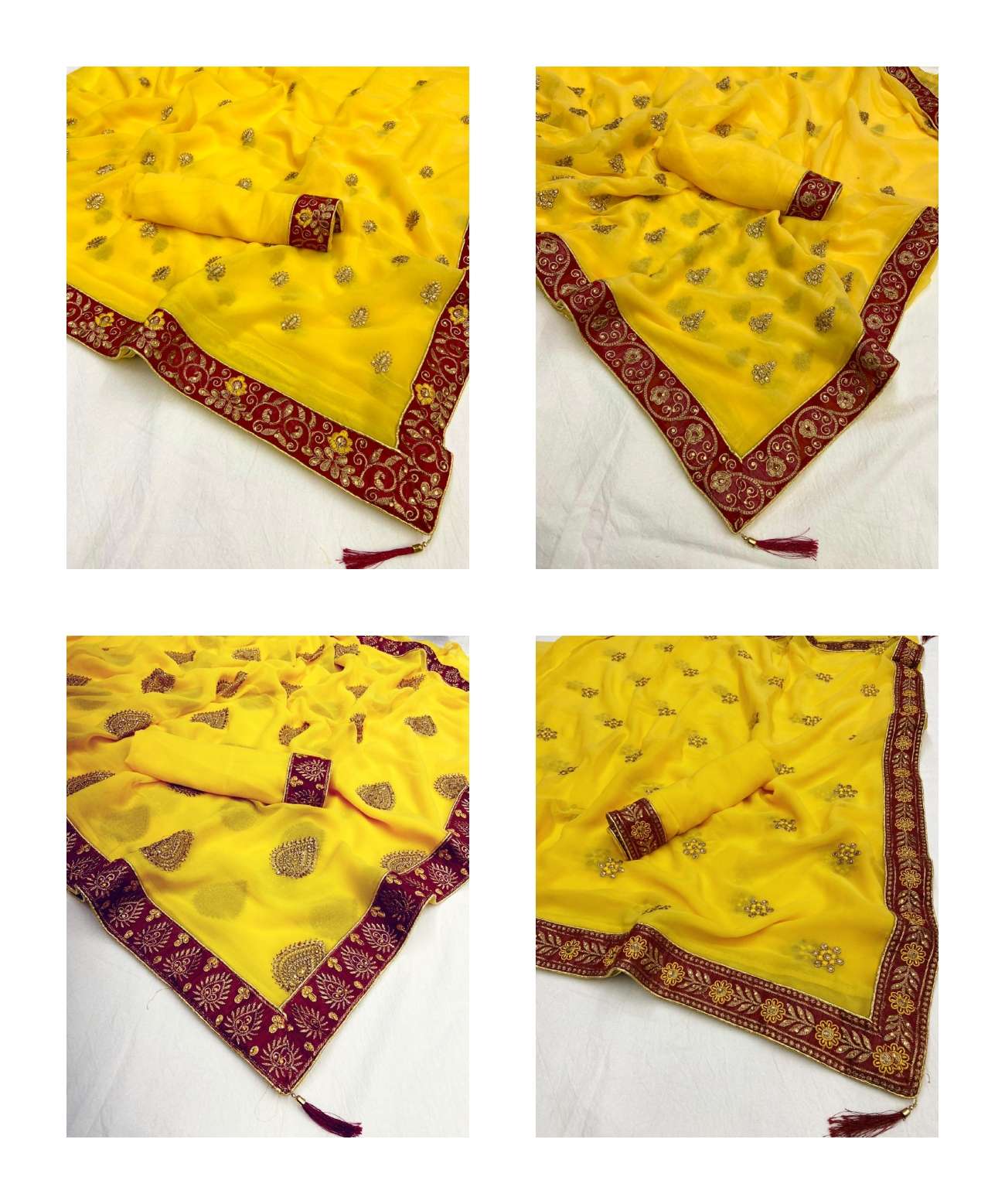 SUNENA BY ASLIWHOLESALE GEORGETTE STONE WORK SAREES