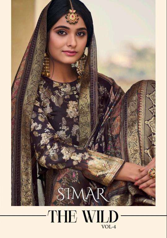 THE WILD VOL-4 BY SIMAR 2304 TO 2311 SERIES DOLA JACQUARD WORK DRESSES