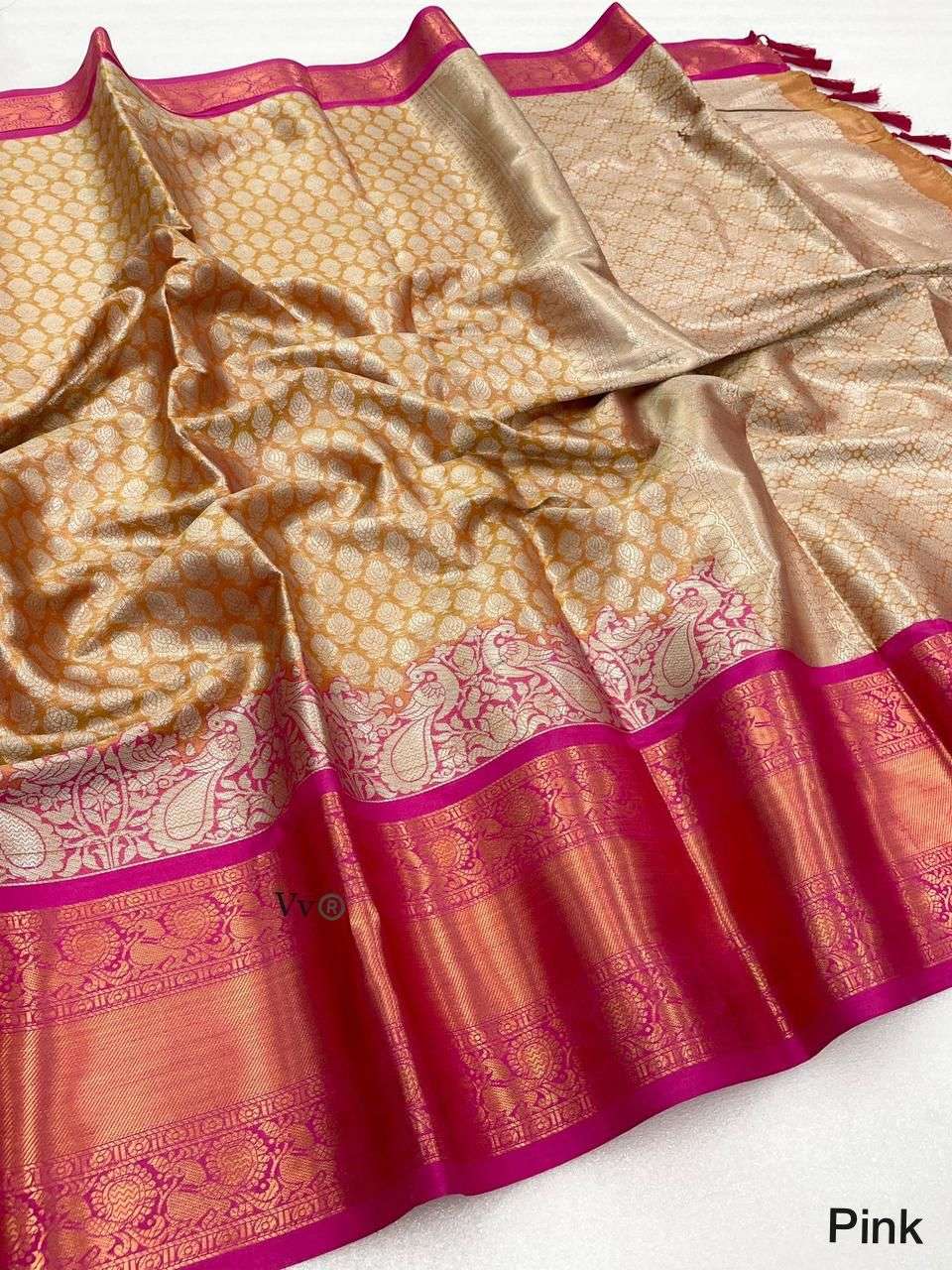 VVS-003 BY ASLIWHOLESALE SOFT PATTU KANJIVARAM SAREES